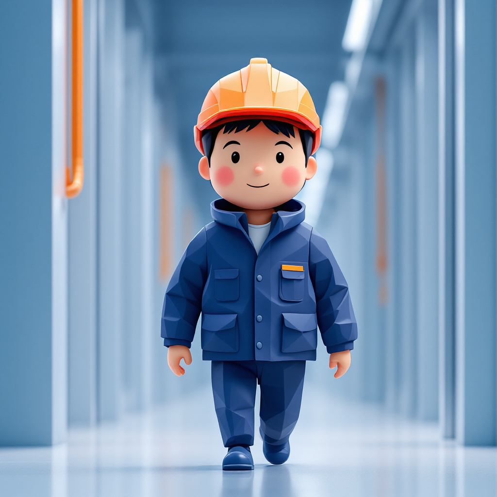 工場総務・労務のキャラクターイラスト