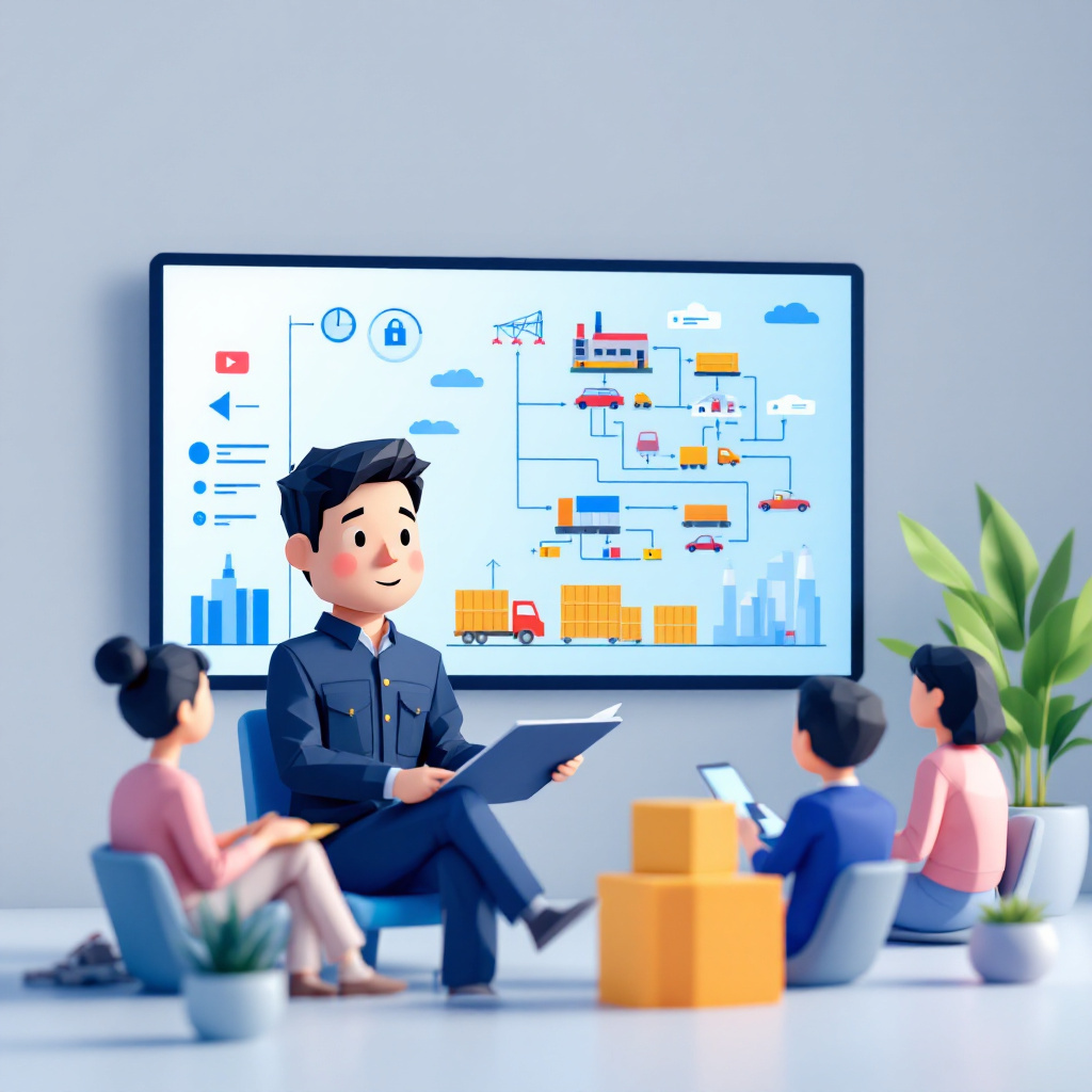 SCM企画・生産統括のキャラクターイラスト